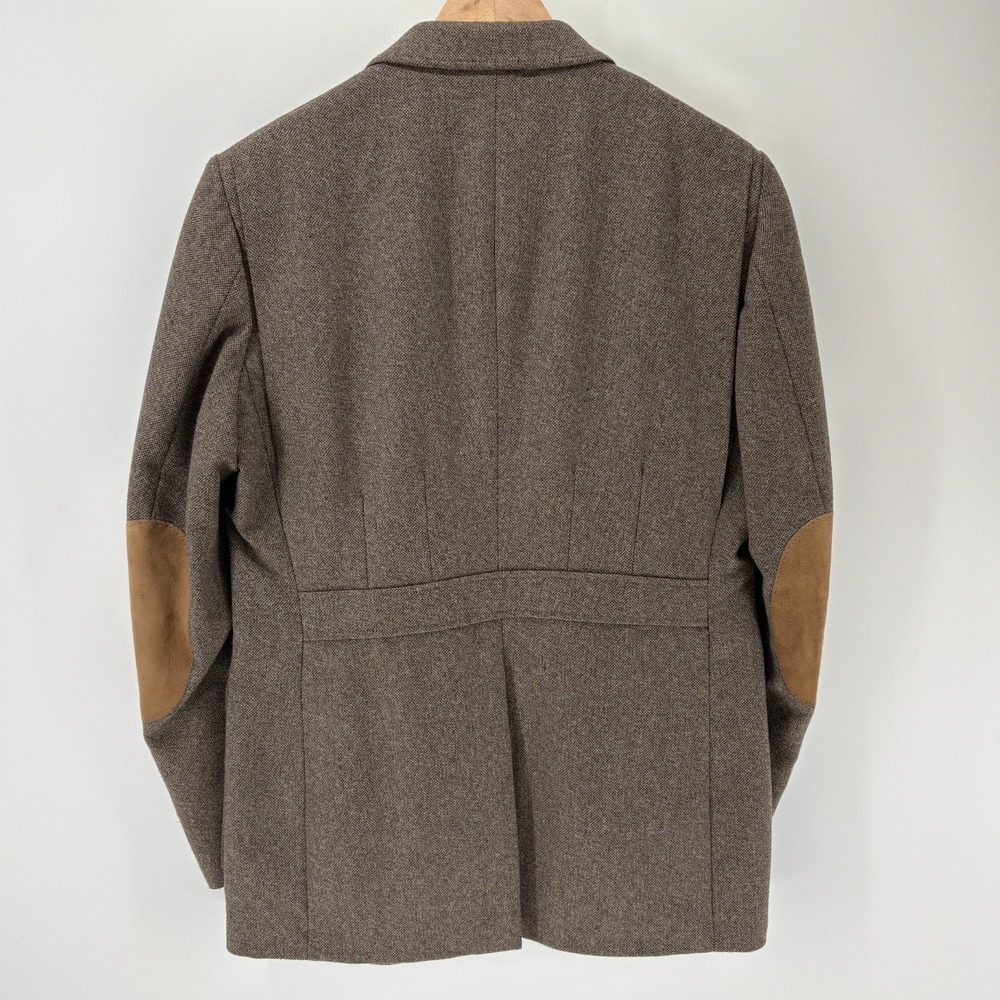 VINTAGE Orvis Blazer Mens 40 Thornproof Twist Tweed Brown Hunting Safari England - Picture 2 of 14